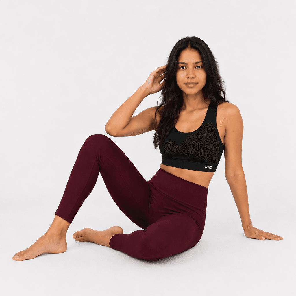 Top de algodón y lycra y Legging de algodón y lycra
